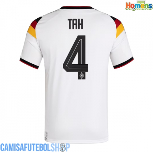 Camisa de time de futebol Alemanha Jonathan Tah #4 Replicas 1º Equipamento Mundo 2026 Manga Curta